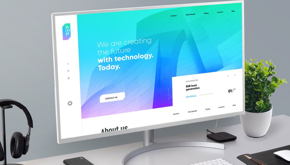Corporate identity website for SalesAr